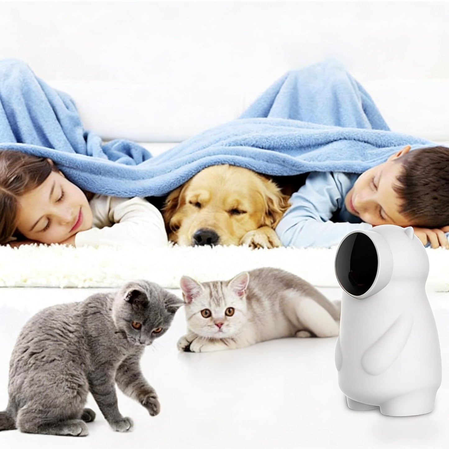Juguetes Para Gatos, Luz LED Para Gatos Con Trayectoria Real Y Recargable, Activada Por Movimiento, Automática, Juguete Interactivo Para Gatos De Interior/Cachorros/Perros