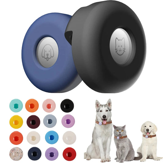 Silicone Airtag Case for Apple Cat Dog Collar Clip Cover Pet Anti-Loss Locator Tracker Protective Sleeve Dog Accessories