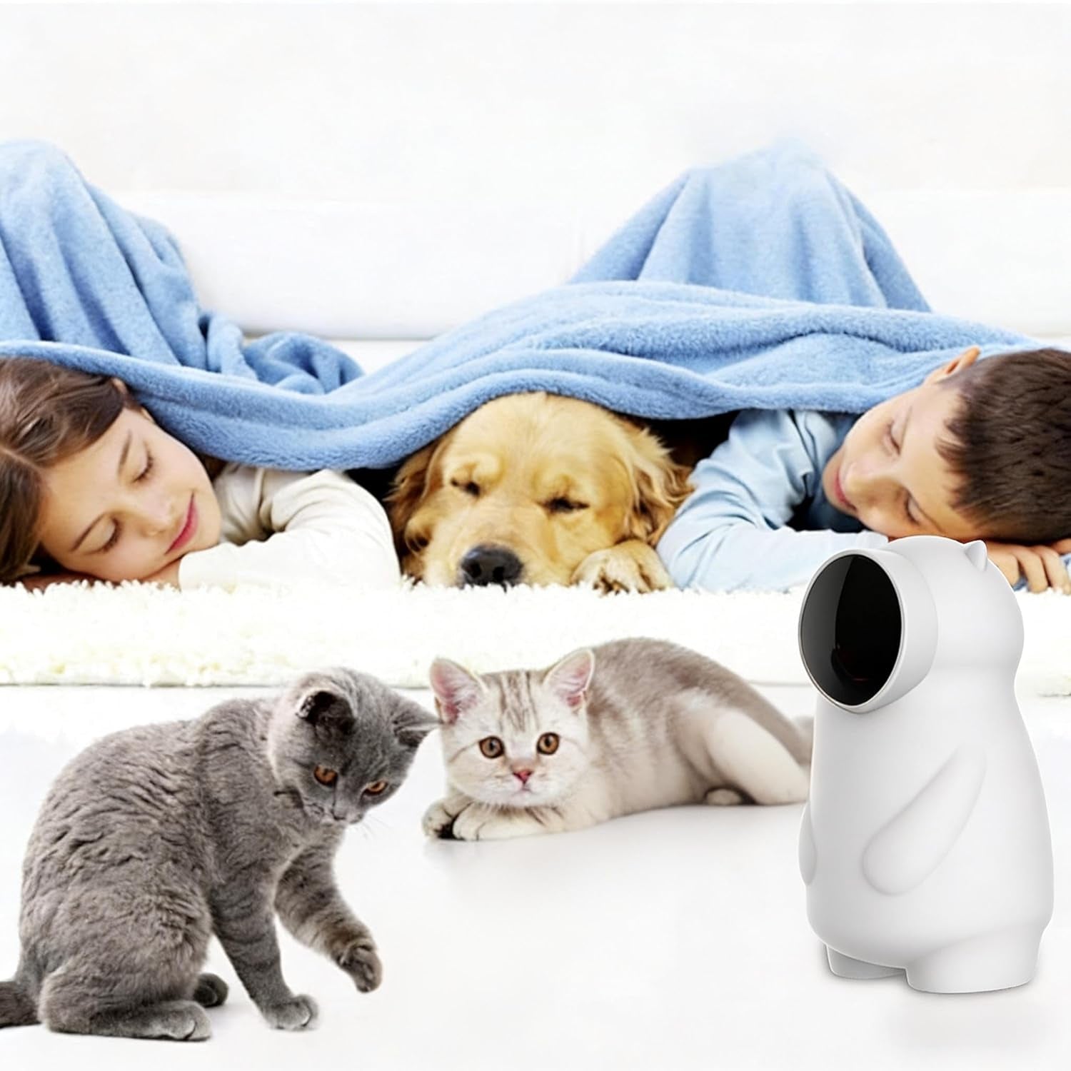 Juguetes Para Gatos, Luz LED Para Gatos Con Trayectoria Real Y Recargable, Activada Por Movimiento, Automática, Juguete Interactivo Para Gatos De Interior/Cachorros/Perros