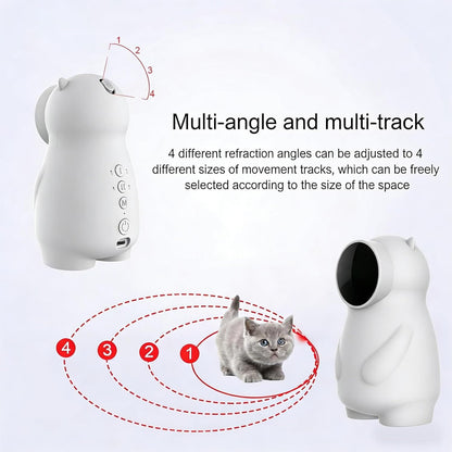 Juguetes Para Gatos, Luz LED Para Gatos Con Trayectoria Real Y Recargable, Activada Por Movimiento, Automática, Juguete Interactivo Para Gatos De Interior/Cachorros/Perros