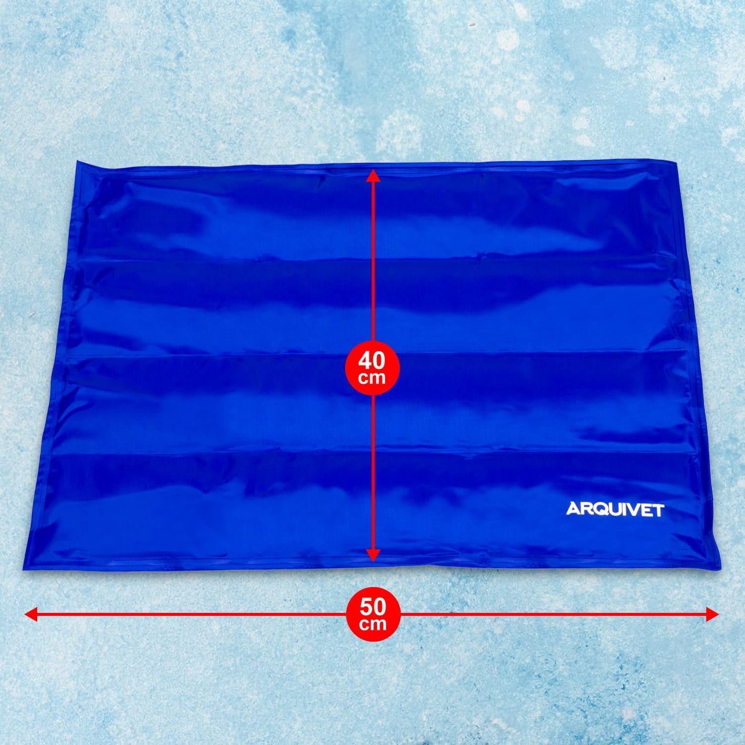 Arquivet - Alfombra Refrescante Para Perros Y Gatos 40X50, Alfombrar Pet Cooling Mat, Azul