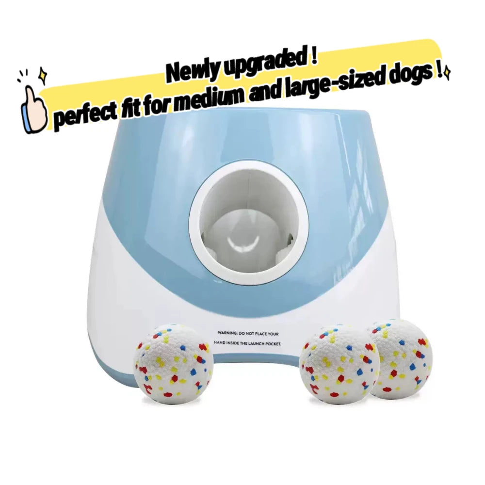 Dog Launcher Automatic Dogs Chase Toy Tennis Throwing Pinball Machine Fun Interactive Throw Rechargable Catapult USB Charging