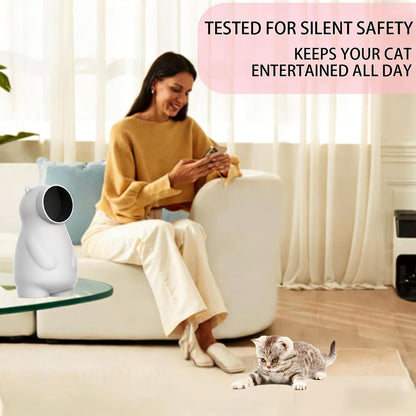 Juguetes Para Gatos, Luz LED Para Gatos Con Trayectoria Real Y Recargable, Activada Por Movimiento, Automática, Juguete Interactivo Para Gatos De Interior/Cachorros/Perros